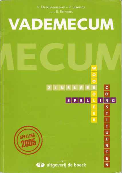 Vademecum: spelling, woordleer, zinsleer en constituenten